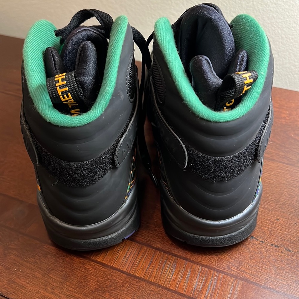 Jordan 8 “Air Raid Black/Green/Yellow/Red/Purple 305381-004 - Picture 4 of 9